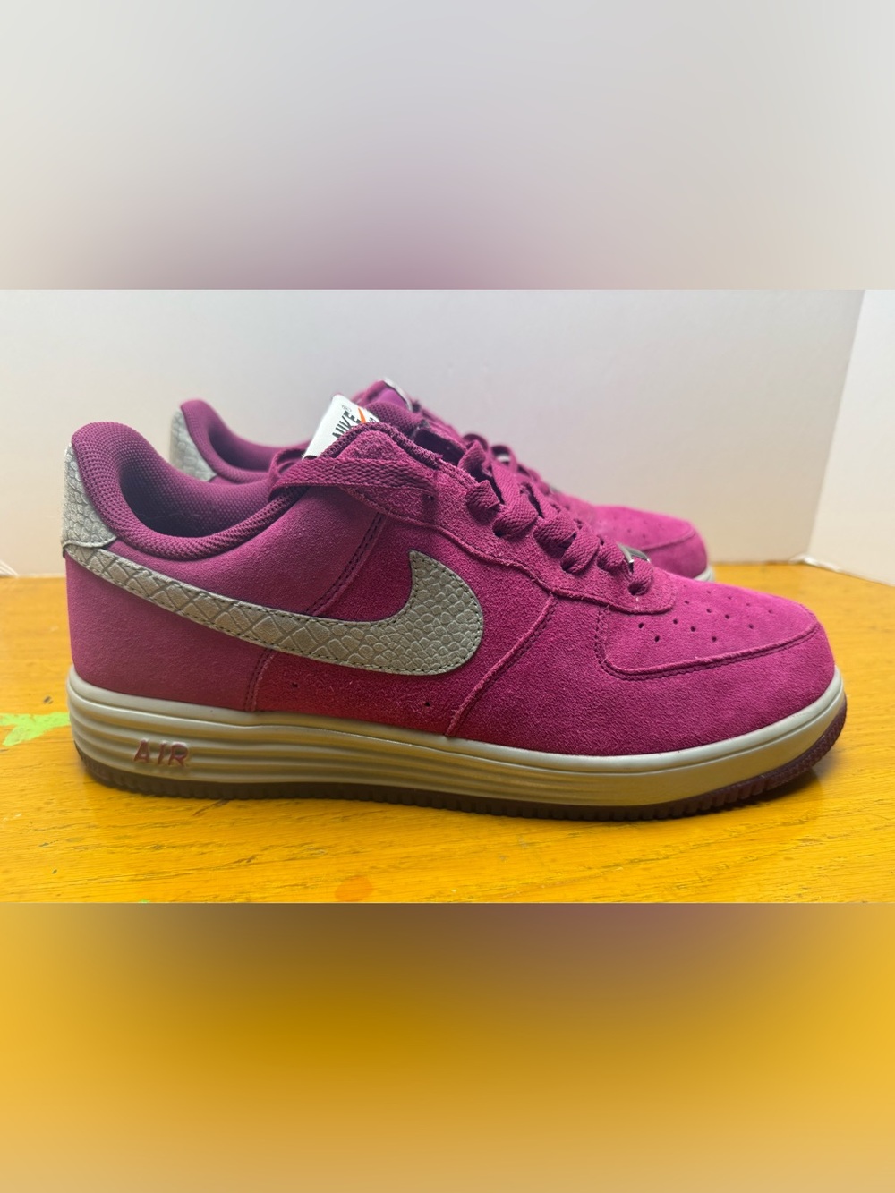 Nike Lunar Force 1 Reflect 'Raspberry Red' - Picture 3 of 7